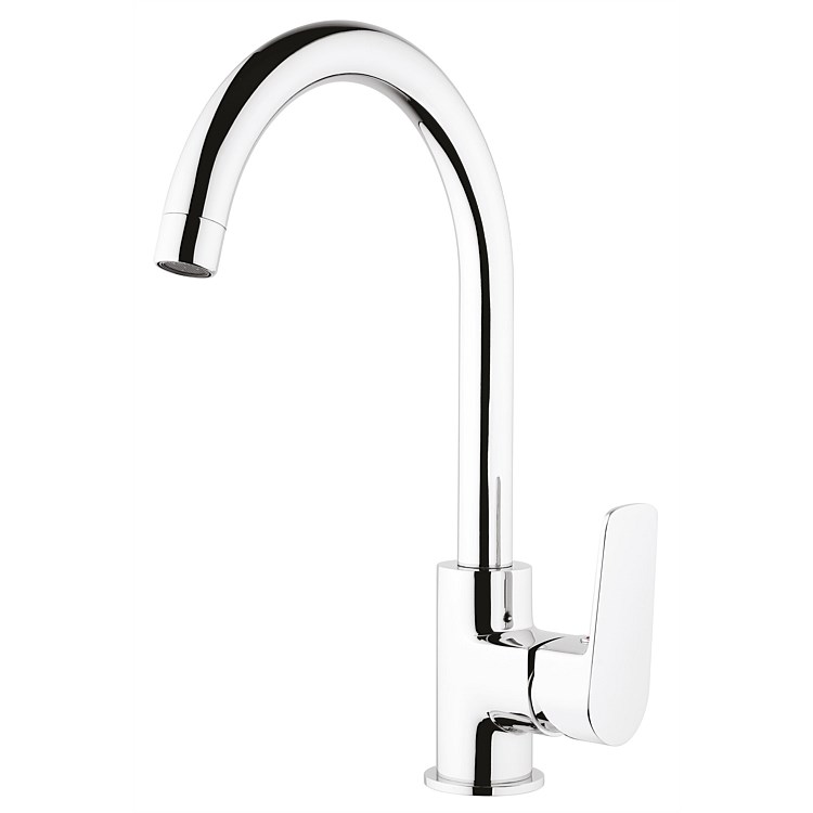 Voda Soul Gooseneck Sink Mixer Chrome