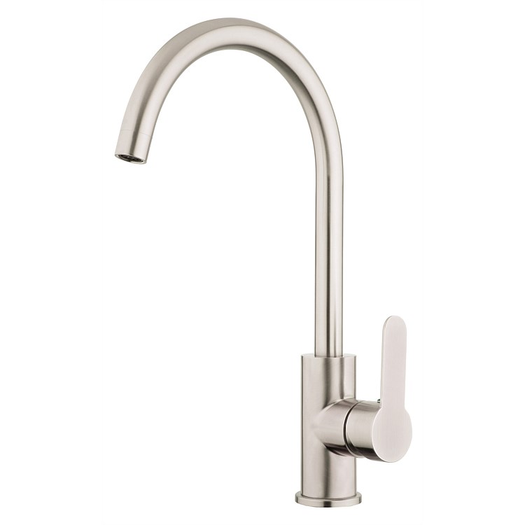 Voda Gooseneck Sink Mixer Stainless Steel