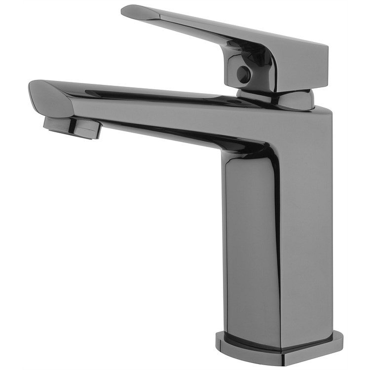 Voda Eclipse Basin Mixer Mirrored Black