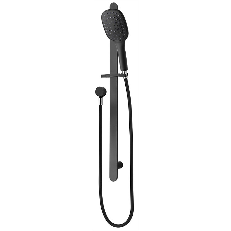 Voda Eclipse Square 1 Function Slide Shower Matte Black