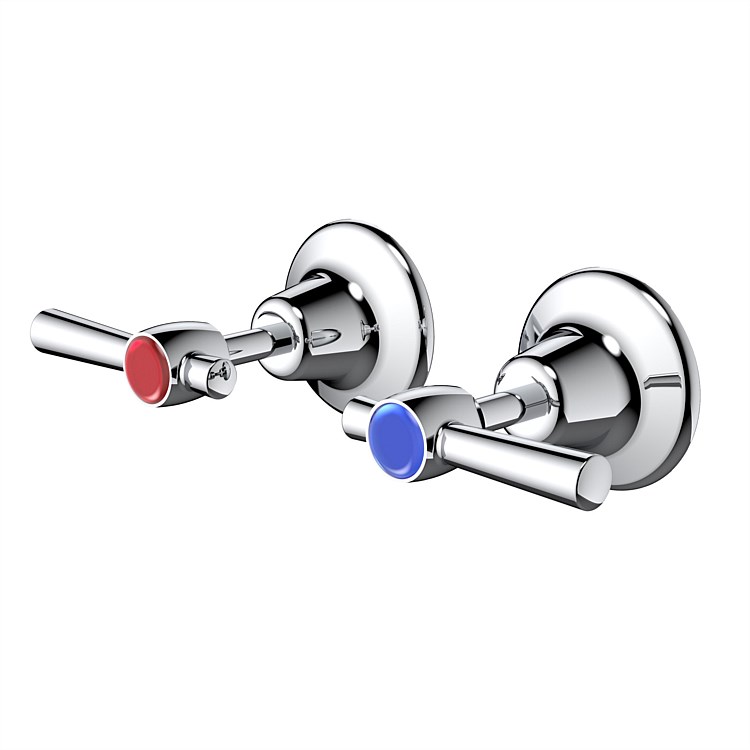 Caroma Caravelle Classic Lever Wall Tap Set