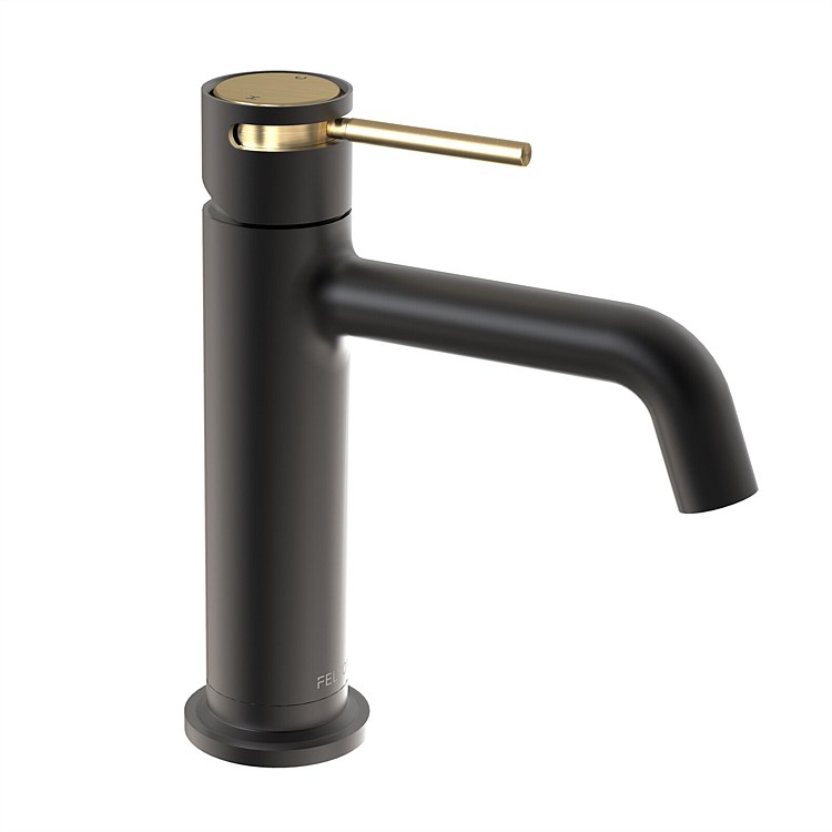 Felton Tate Basin Mixer Matte Black/Brushed Gold Felton Tate Basin Mixer Matte Black/Brushed Gold