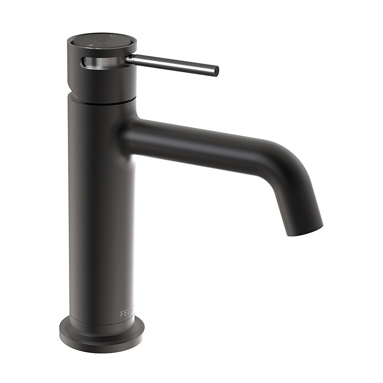 Felton Tate Basin Mixer Matte Black/Brushed Gunmetal