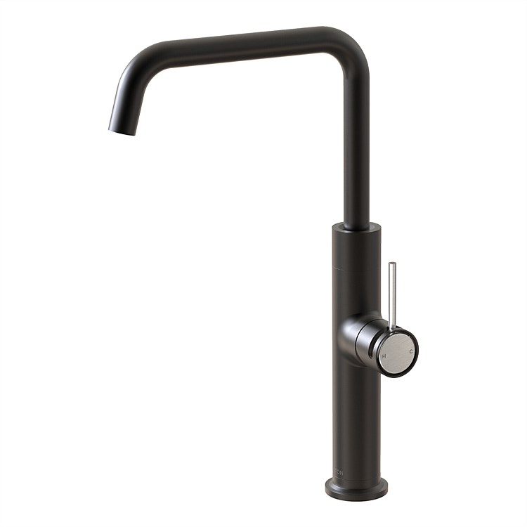 Felton Tate Sink Mixer Matte Black/Brushed Nickel