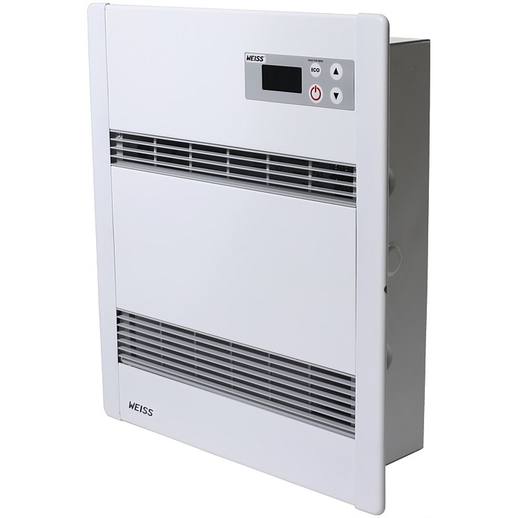 Weiss Flush Mounted Fan Heater White Weiss Flush Mounted Fan Heater White
