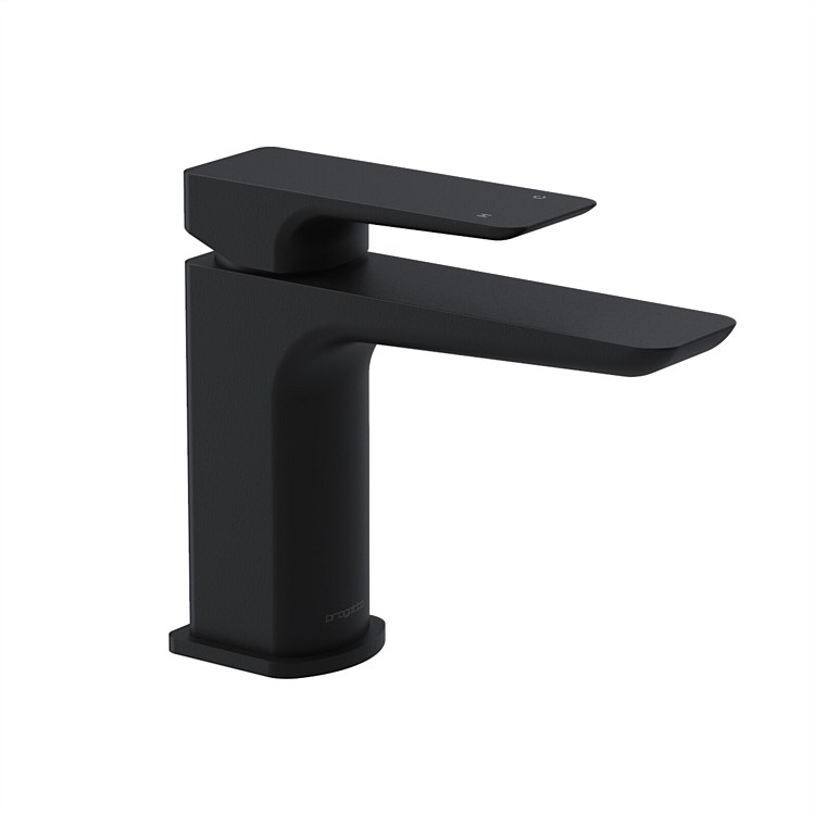 Plumbline Venice Mini Basin Mixer Matt Black