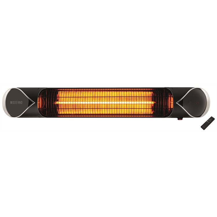 Tranquillity Moderno Carbon Infrared Indoor Outdoor Heater Black