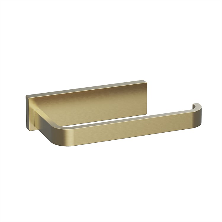 Plumbline Venice Toilet Roll Holder Brushed Brass Plumbline Venice Toilet Roll Holder Brushed Brass