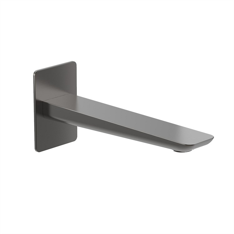 Progetto Venice Wall Mounted Bath Spout Brushed Gunmetal