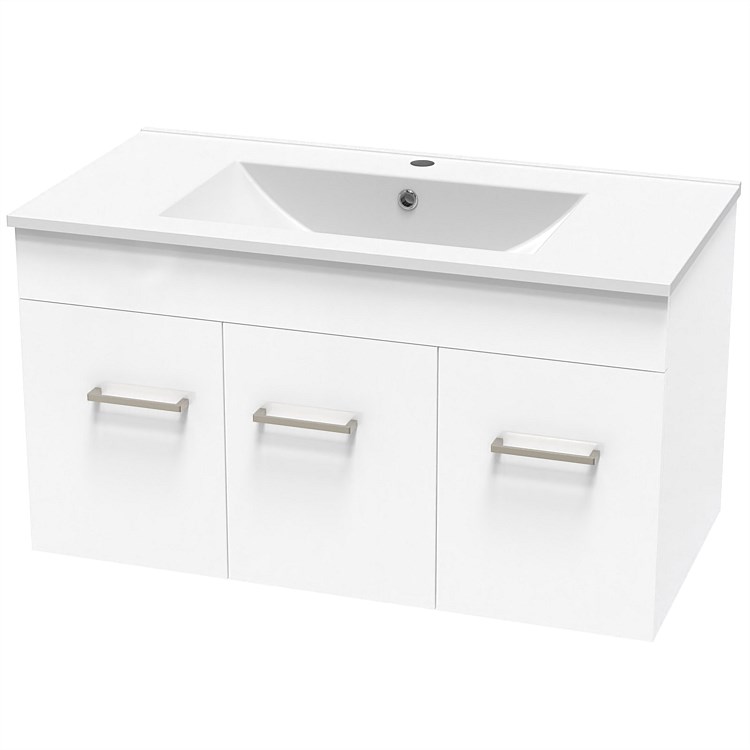 Clearlite Cashmere 900mm Classic Wall-Hung Vanity