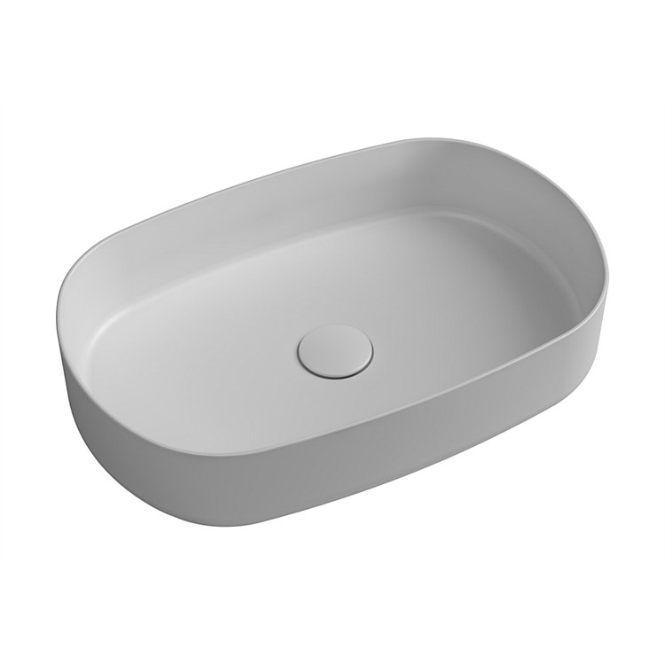 Newtech Toni Oval Vessel Basin 550mm White