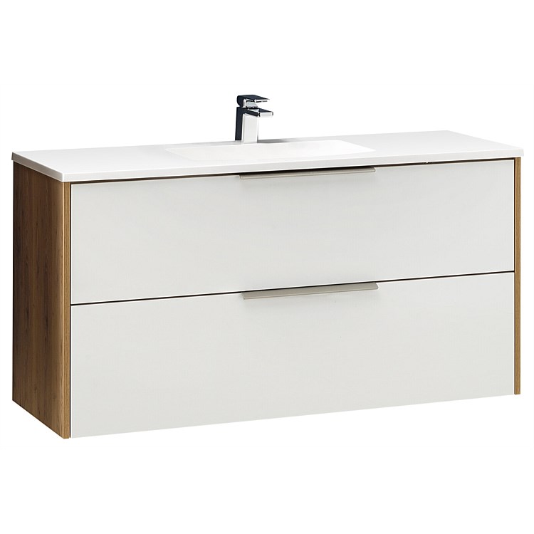 Clearlite Nikau 1200mm Vanity Ultra Gloss White/Rural Oak