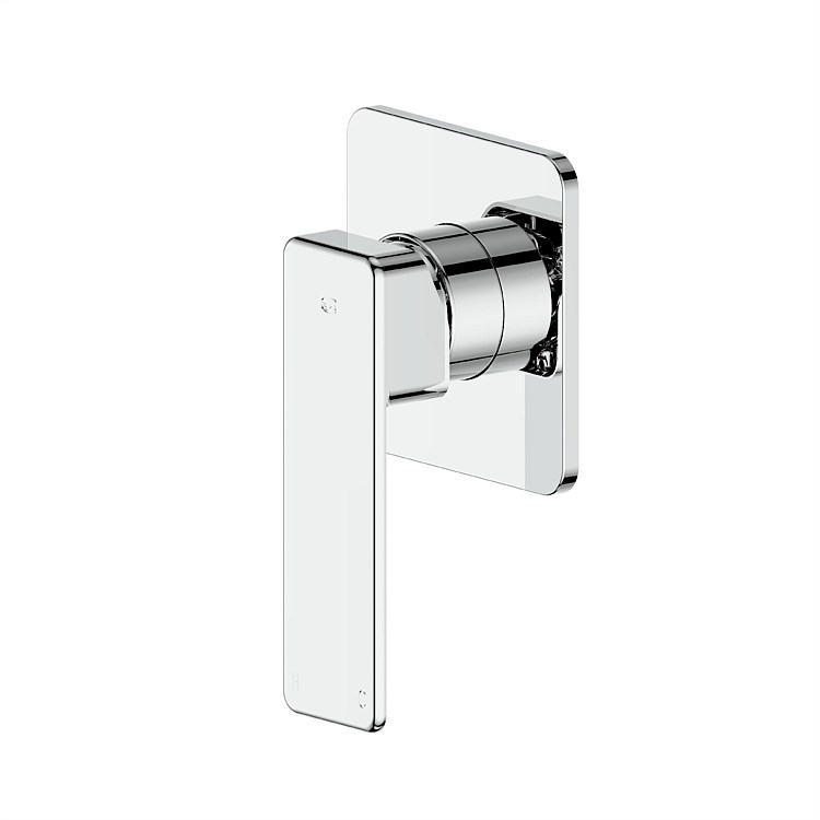Green Arcas Square Shower Mixer with 25mm High Flow Cartridge Chrome
