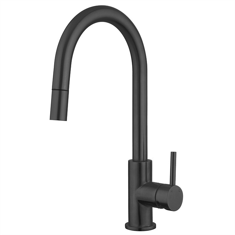 Voda Gooseneck Pull-Out Sink Mixer Matte Black