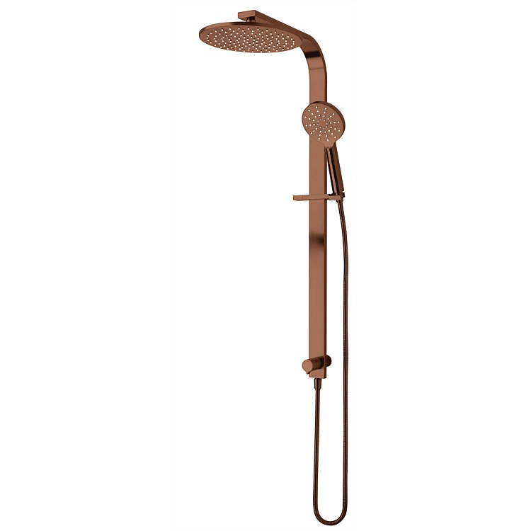 Voda Olympia Double Head Shower (Round) Brushed Copper
