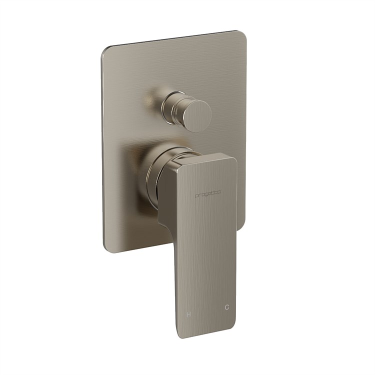 Plumbline Venice Diverter Mixer Brushed Nickel