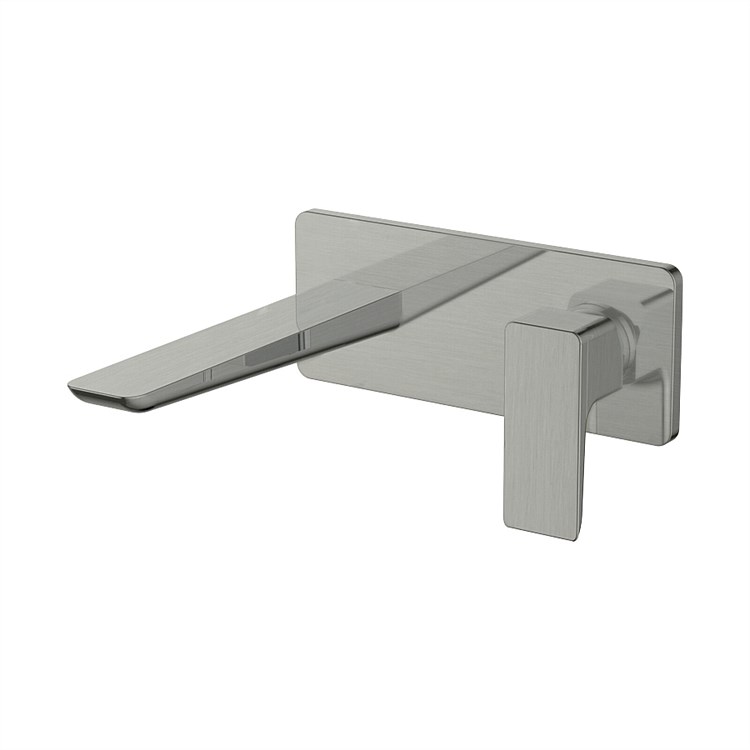 Progetto Venice Wall Mounted Basin Mixer Brushed Nickel