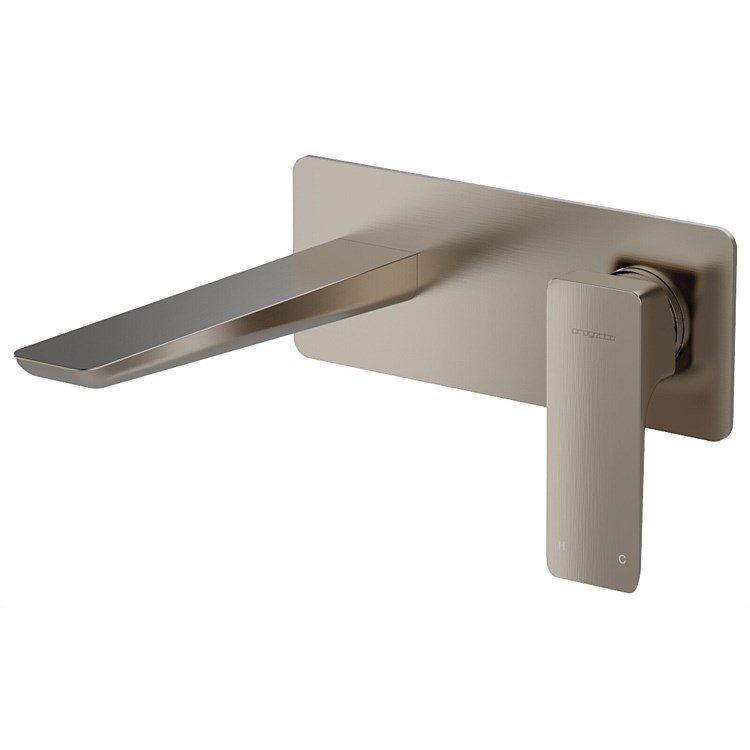 Plumbline Venice Wall Mounted Basin Mixer Brushed Nickel Plumbline Venice Wall Mounted Basin Mixer Brushed Nickel