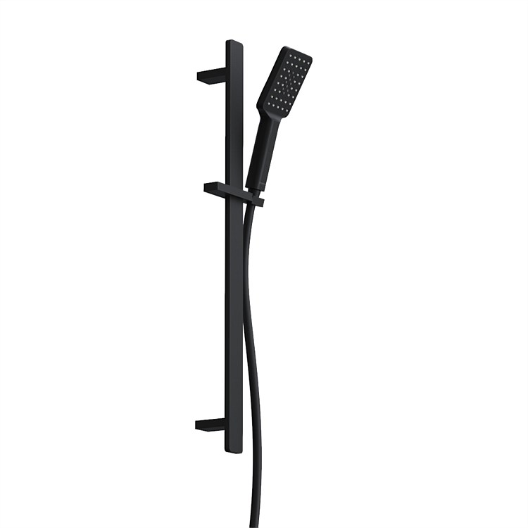 Progetto Venice Square Slide Shower Matte Black