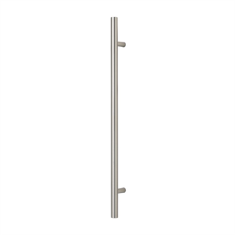 Icona Chateau Vertical Pole Towel Rail 1000mm Brushed Nickel