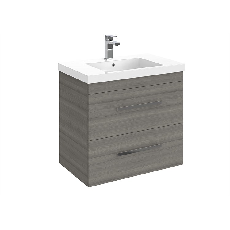 LeVivi York Neo 750mm Double Stack Wall-Hung Vanity Elm