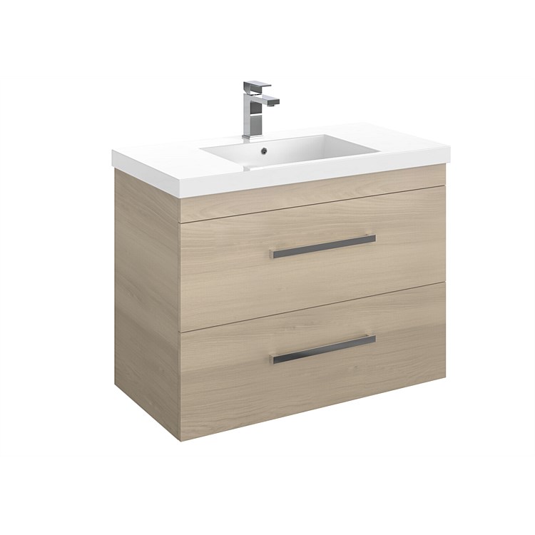 LeVivi York Neo 900mm Double Stack Wall-Hung Vanity Driftwood