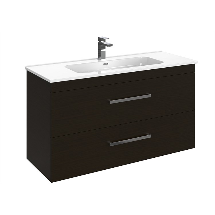 LeVivi York 1200mm Double Stack Wall-Hung Vanity Charred Oak