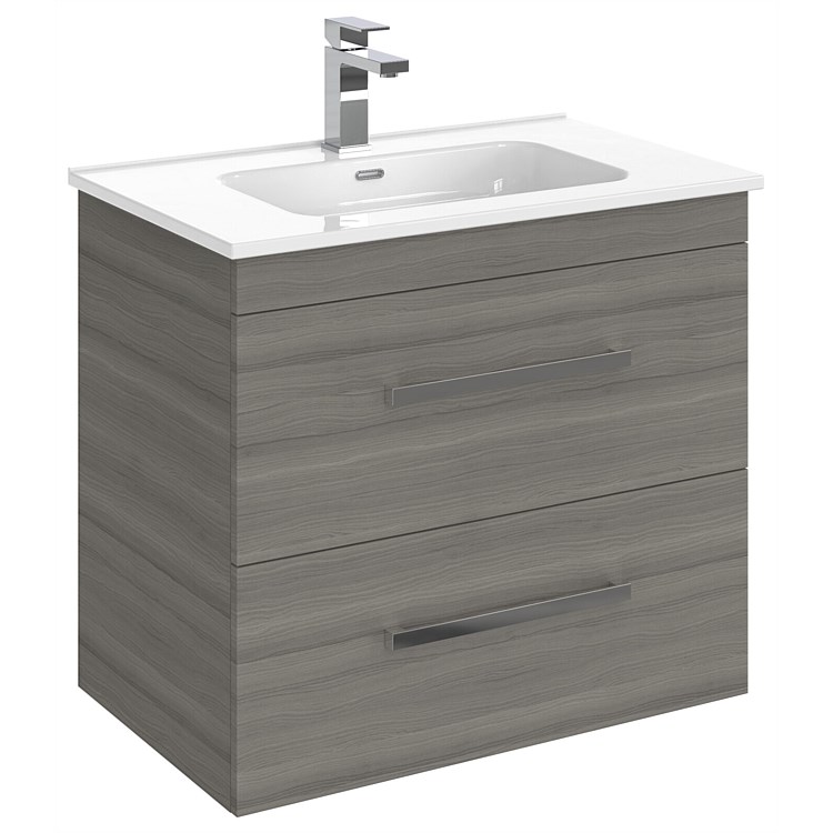 LeVivi York 750mm Double Stack Wall-Hung Vanity Elm