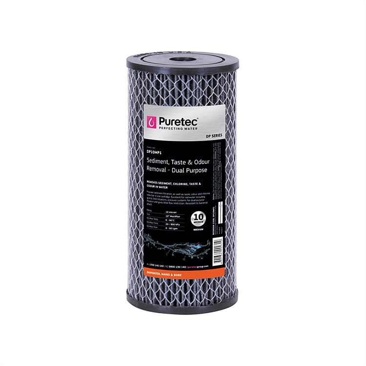 Puretec Dual Purpose Carbon Maxi Plus Cartridge 10in 10micron