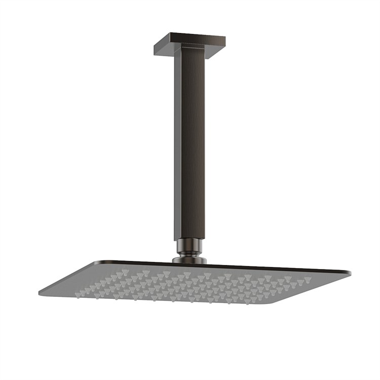 Progetto Venice Square 250mm Ceiling Mounted Rainhead Gunmetal