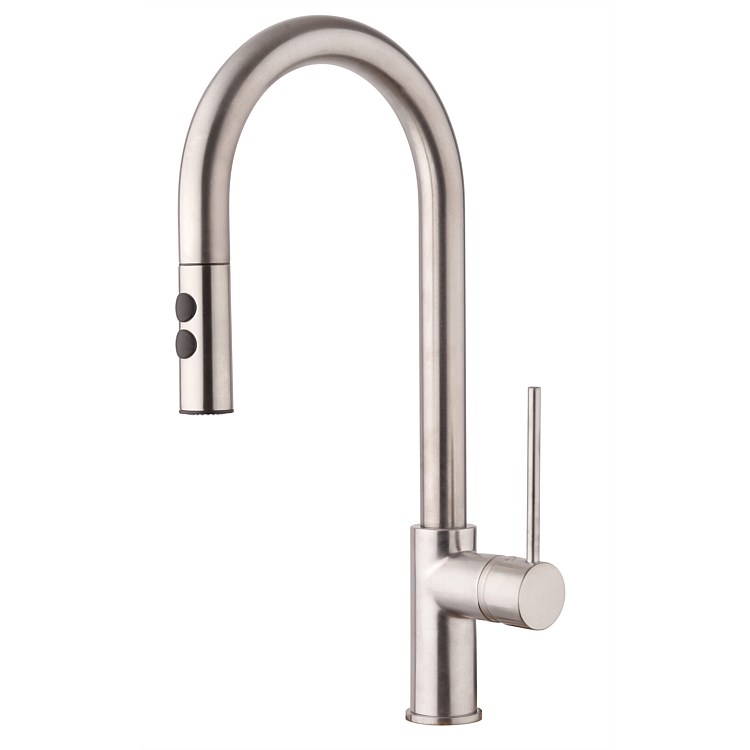 Paini Cox 2 Function Pull-Out Spray Sink Mixer Brushed Nickel