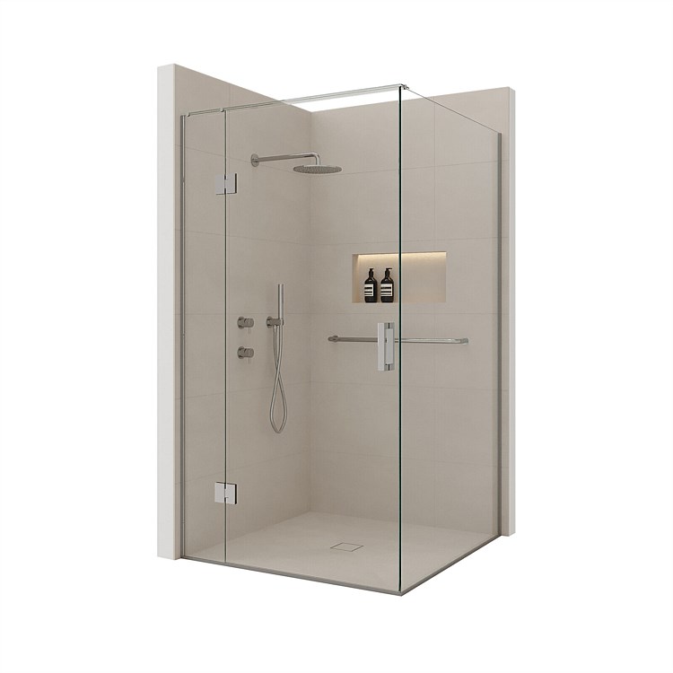 Atlantis Accessible 1200mm 2 Wall Hinged Tile Shower Atlantis Accessible 1200mm 2 Wall Hinged Tile Shower