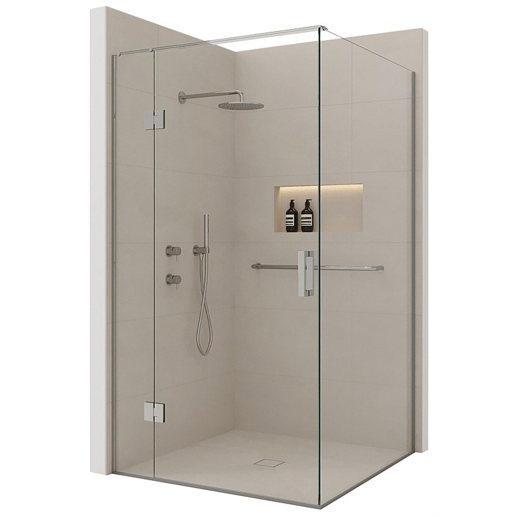 Atlantis Accessible 1200mm 2 Wall Hinged Tile Shower Atlantis Accessible 1200mm 2 Wall Hinged Tile Shower