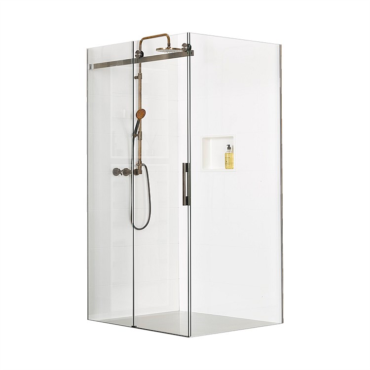 Atlantis Linea Quattro Milan 1200mm LH 2 Wall Sliding Door Tile Shower