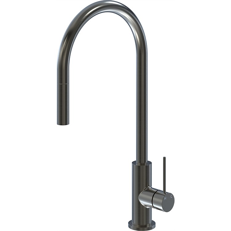 LeVivi Slim Pull-Down Sink Mixer Vapour Black