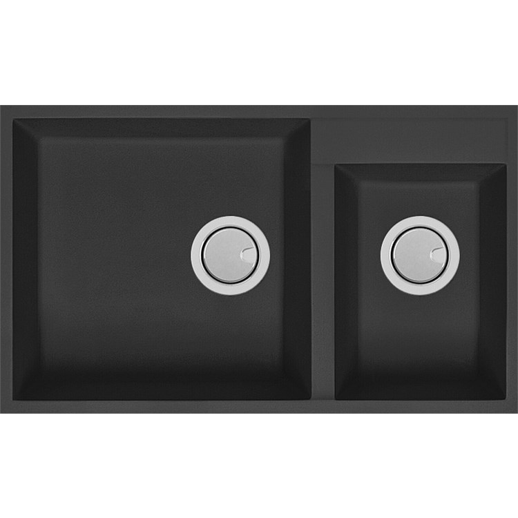 Mercer Duro Milan Double Bowl Sink Insert Black