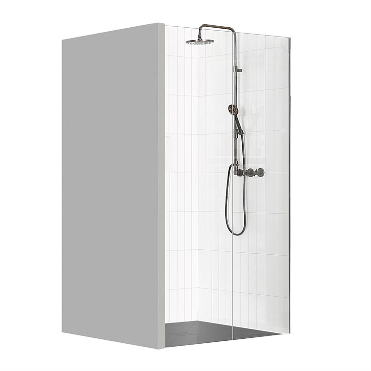 Atlantis Accessible 3 Wall 1200X1200 Tile Shower with Fixed Panel