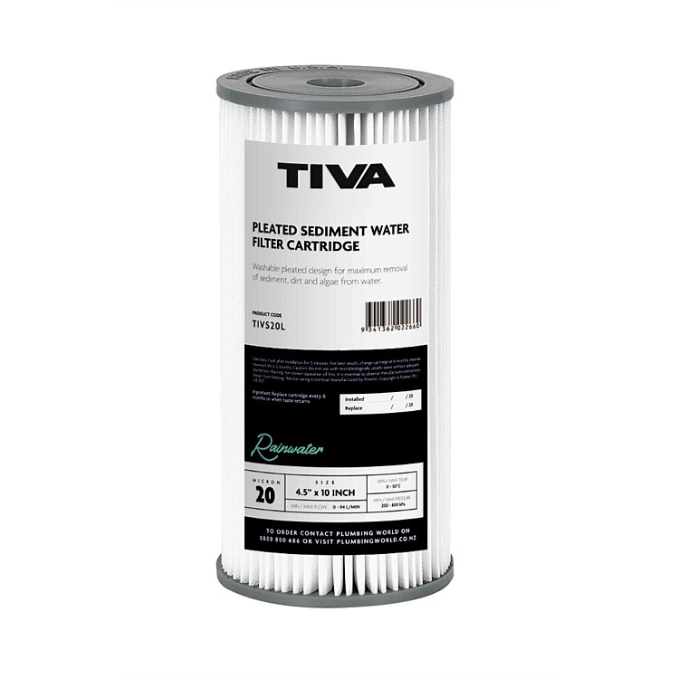 TIVA Pleated Sediment Cartridge, 20 Microns, 10 Inch