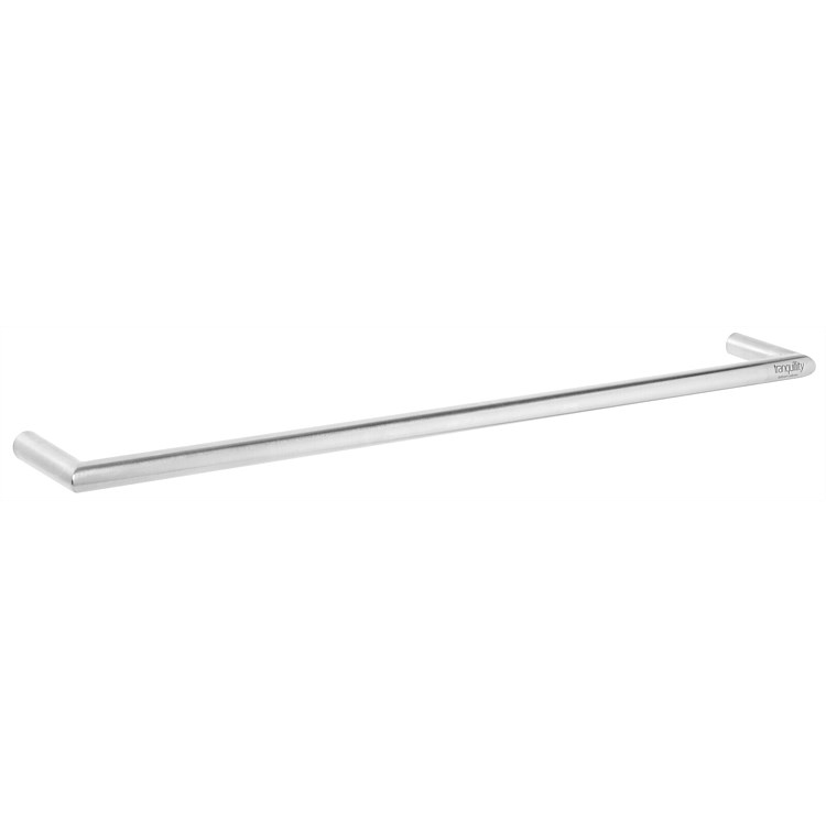 Tranquillity Single Bar 450mm Round Towel Warmer Brushed Stainless