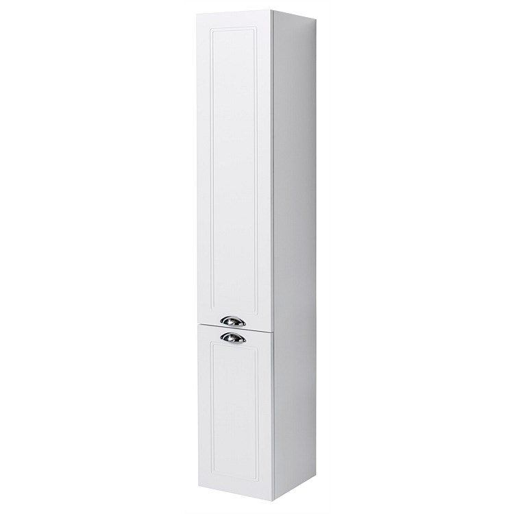 VCBC Burlington English Classic Tall Bathroom Cabinet  Matte White