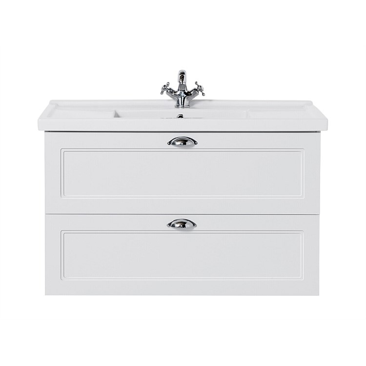 VCBC Burlington English Classic 1000 Wall-Hung Vanity Matte White