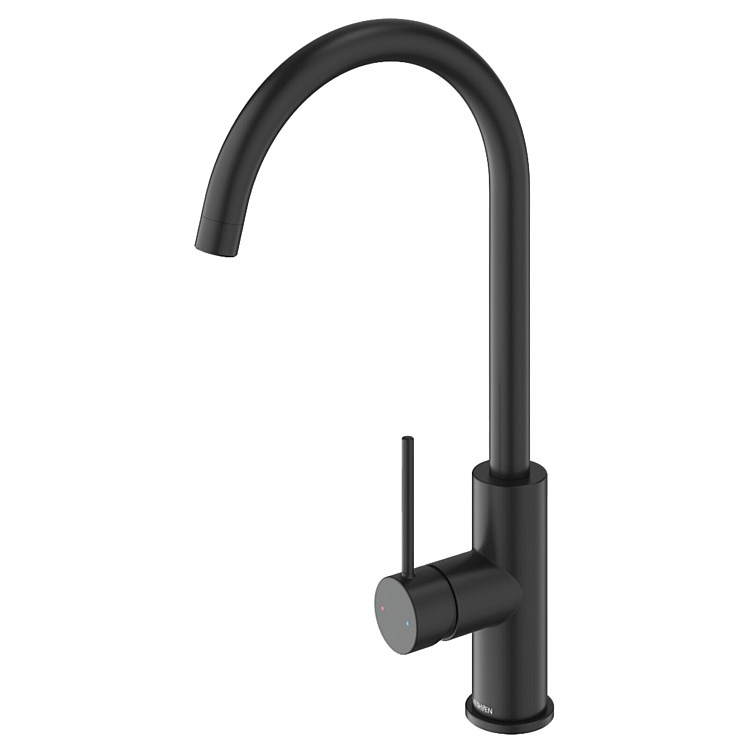 Methven Minimalist MK2 Sink Mixer Goose Neck Matte Black