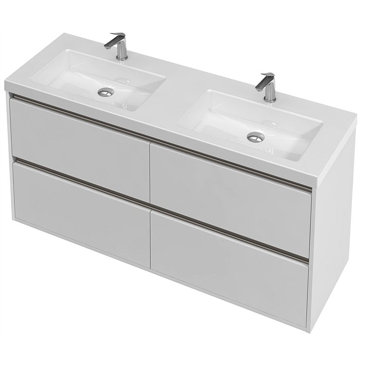 St Michel City 46 1400mm Wall-Hung Vanity White