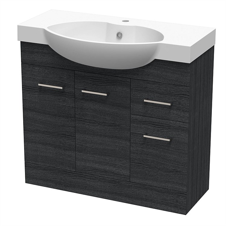 Clearlite Raglan 900mm Classic Colour Floor-Standing Vanity