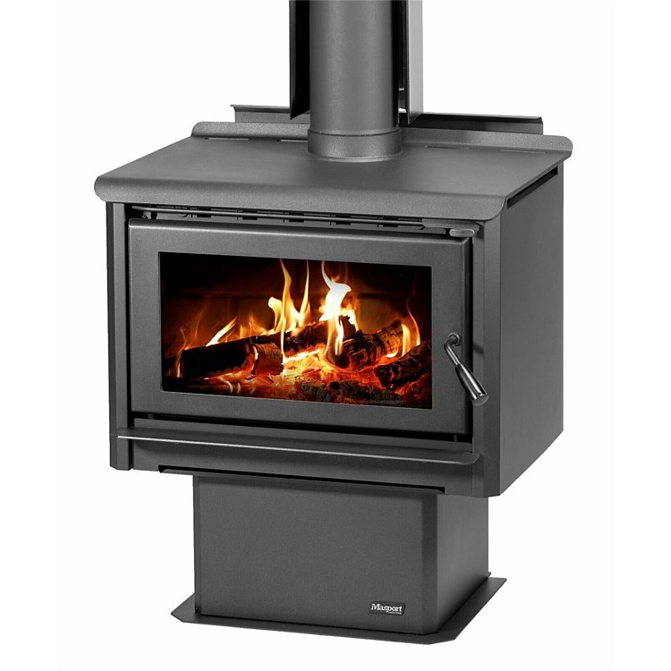 Masport Hurunui (ULEB) Wood Fire with Pedestal including 4.2m standard flue kit