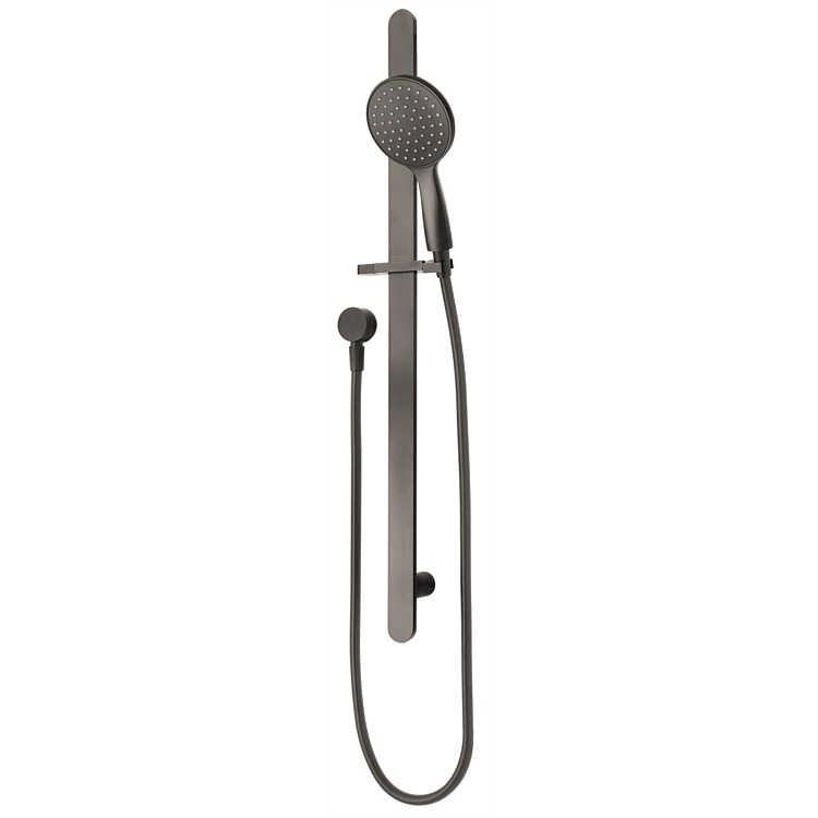 Voda Olympia 1 Function Slide Shower Round Brushed Gunmetal