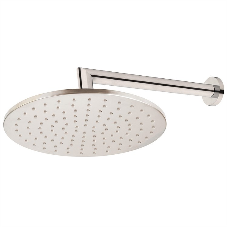 Voda Wall Mounted Shower Drencher Round Brushed Nickel