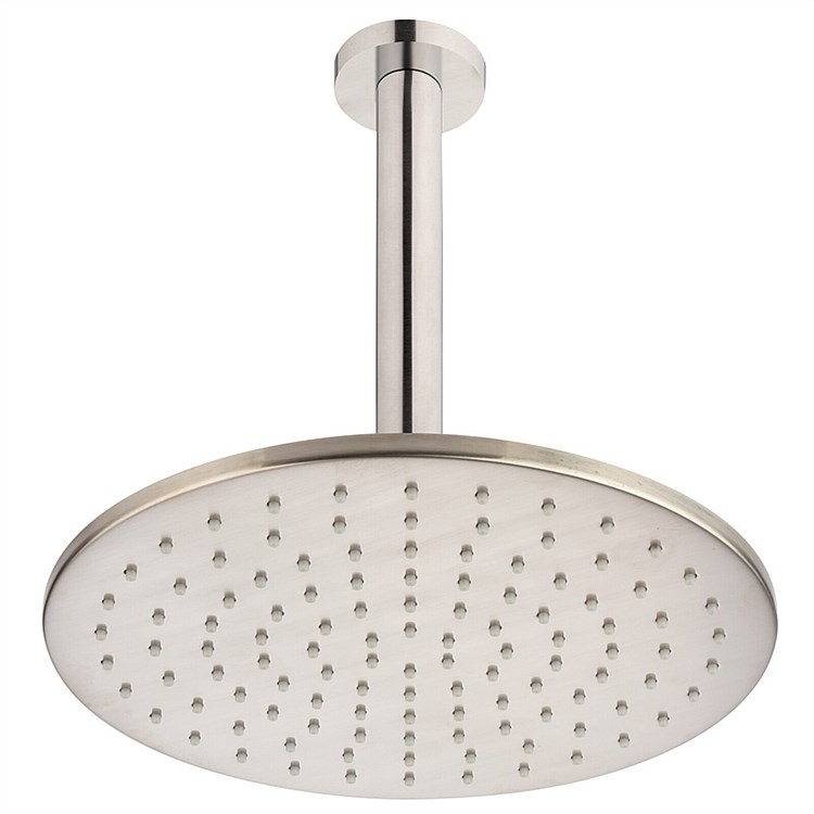 Voda Ceiling Mounted Shower Drencher Round Brushed Nickel