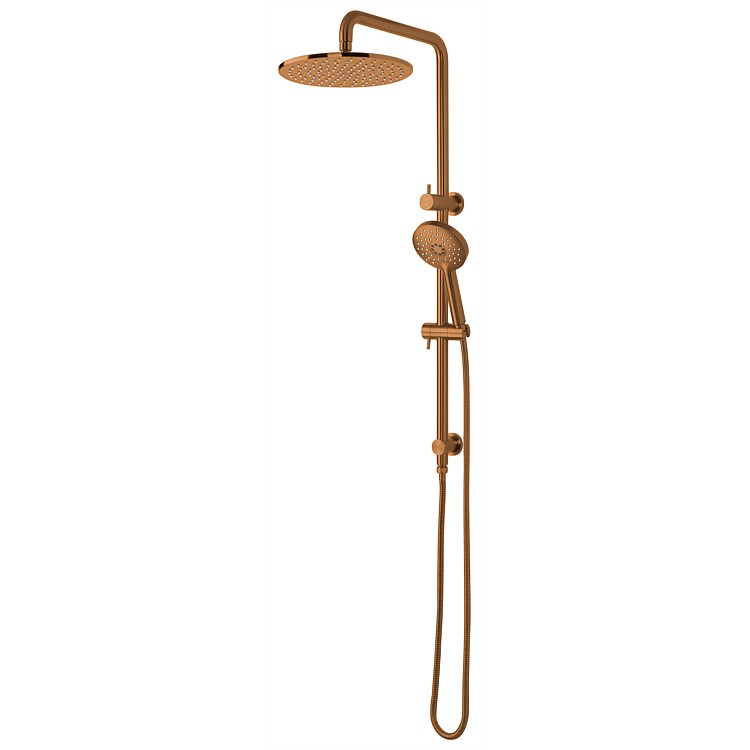 Voda Storm Double Head Shower  Brushed Copper