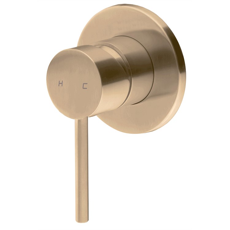 Voda Storm Shower Mixer Brushed Brass